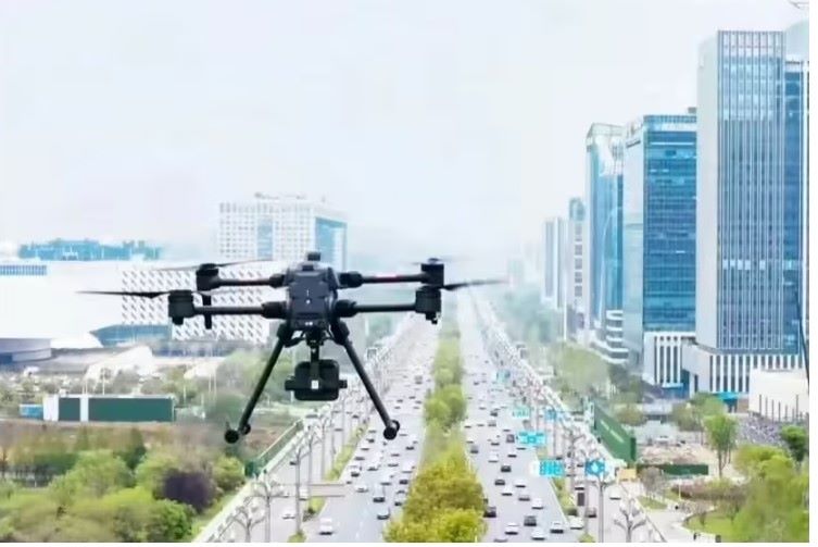 武汉光谷完成共享无人机全域覆盖：可用于摄影、喊话、采集监测