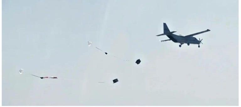 我国 SA750U 无人运输机完成国内首次无人机自主多件货物连续空投